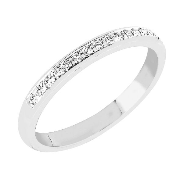 Sandberg Kuunsäde timanttisormus 0,13ct V-21w - Rivitimanttisormukset - V-21w-150 - 2