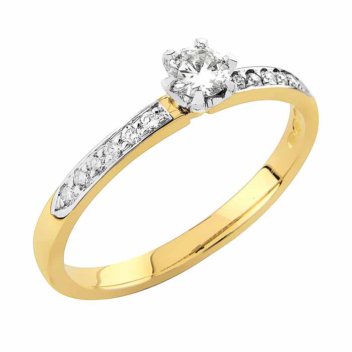 Sandberg Kuunsäde timanttisormus 0,25ct V-17 - Sivukivisormukset - V-17-18K-150 - 1