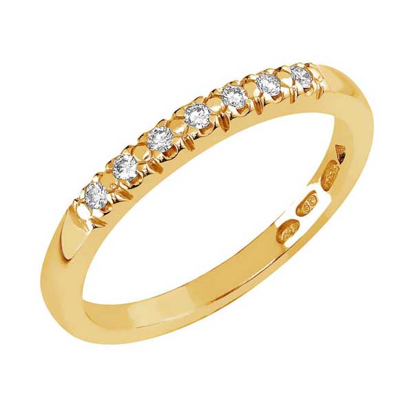 Sandberg Merivirta Timanttisormus M-152k 0,08 ct - Rivitimanttisormukset - M-152K-150 - 1