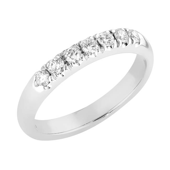 Sandberg Merivirta Timanttisormus M-174w 0,28 ct - Rivitimanttisormukset - M-174w-18K-150 - 1