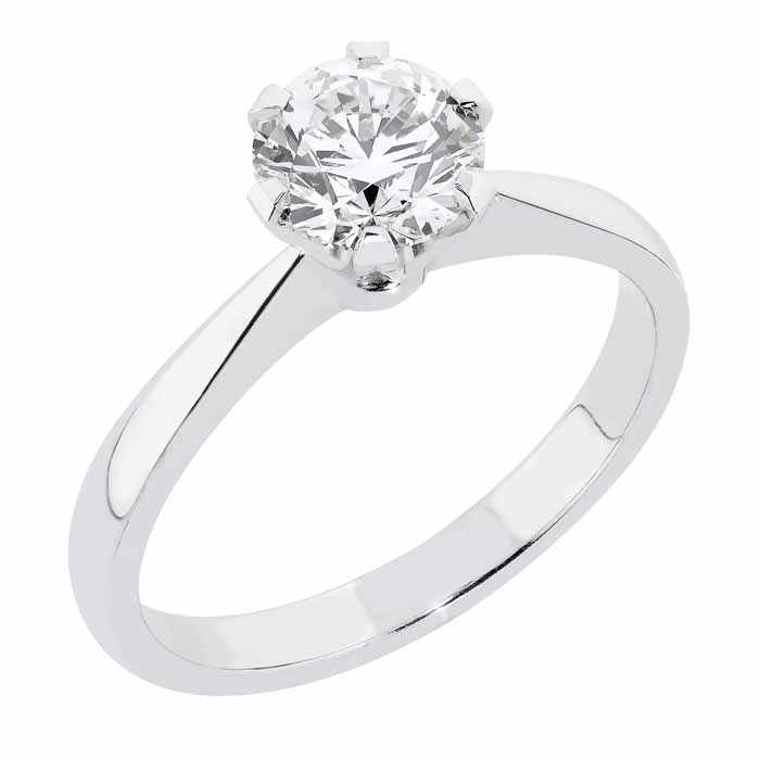 Sandberg Onnenlähde timanttisormus K-2w - Solitaire sormukset - K-2w-101-18K-170 - 1