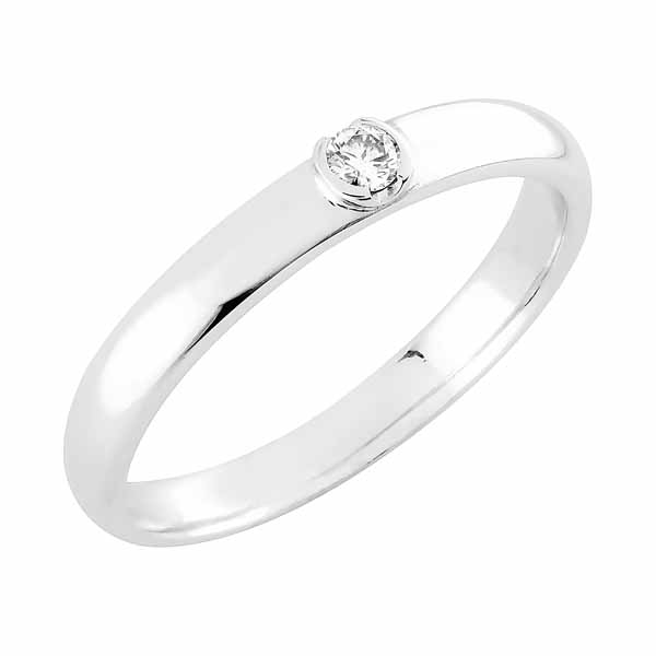 Sandberg Poutapilvi timanttisormus A-5w 0,06 ct - Solitaire sormukset - A-5w-14K-150 - 2