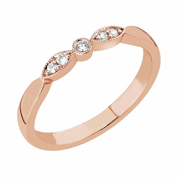 Sandberg Suvituuli Timanttisormus 0,05 ct M-103r - Rivitimanttisormukset - M-103r-005-14-150 - 1