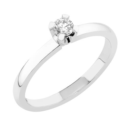 Sandberg Taivaanranta timanttisormus V-41w 0,14ct - Solitaire sormukset - V-41w-014-150 - 1