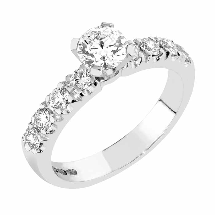 Sandberg Taivaanranta timanttisormus 0,78 ct T-22w - Sivukivisormukset - T-22w-170 - 1