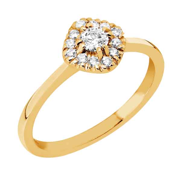 Sandberg Toivomuslähde V-707Bk 0,25 ct 14K - Halosormukset - V-707Bk-14K-150 - 1