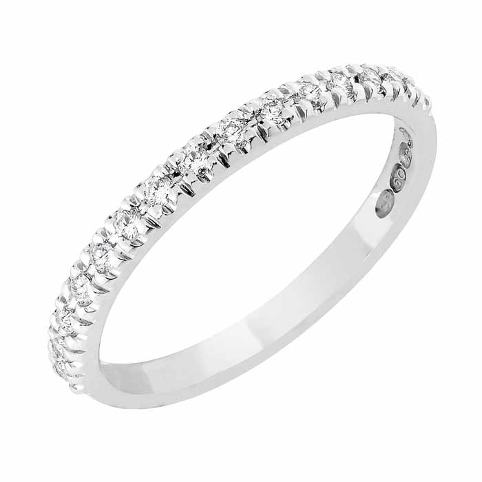 Sandberg Toivomuslähde timanttisormus V-720w 0,15ct - Rivitimanttisormukset - V-720w-18K-150 - 3