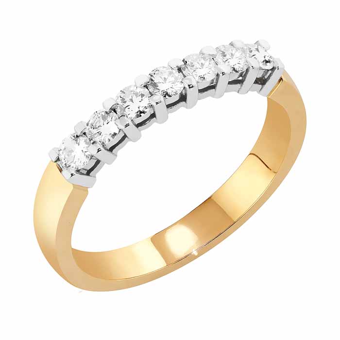 Sandberg Tuulenvire timanttisormus V-37-7 0,37 ct - Rivitimanttisormukset - V-37-7-150 - 1