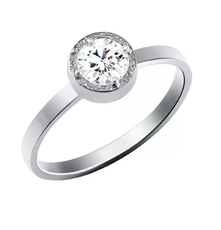Tammi Jewellery Pretty Timanttisormus 0,50 ct Valkokulta - Valkokultasormukset - WG10150LD-150 - 1