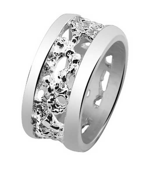 Tammi Jewellery Puro 10mm sormus WG10074 - Valkokultasormukset - WG10074-160 - 1