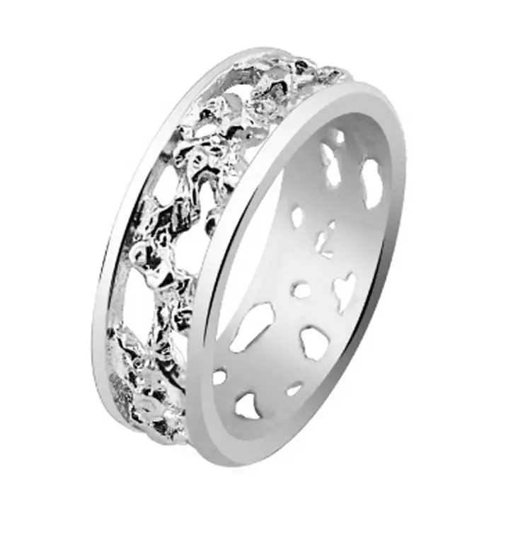 Tammi Jewellery Puro 7mm sormus WG10095 - Valkokultasormukset - WG10095-150 - 1
