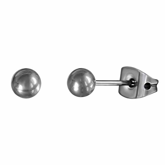 Titaaniset pallokorvakorut 4 mm - Muotikorut - HME190 - 1