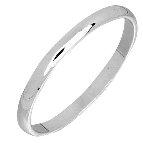 Top Gold Kihlasormus 3512 valkokulta 2 mm - Valkokultasormukset - 3512-150 - 1