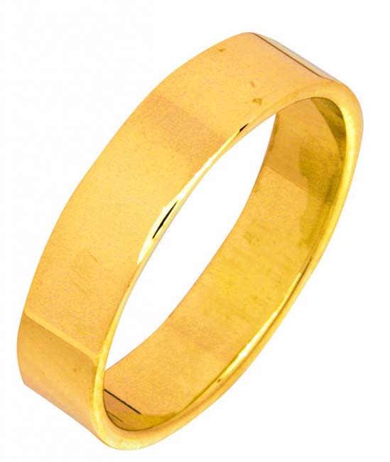 Top Gold Kihlasormus flakka keltakulta 5 mm - Keltakultasormukset - 3545-150 - 1