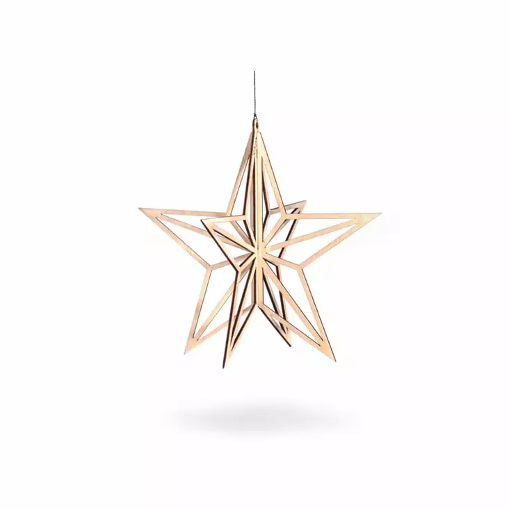 Valona joulukoriste koivukristalli tähti - Koriste-esineet - 27070 - 1