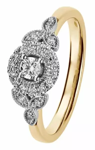 Kohinoor Clara Queen timanttisormus 033-269-22 - Halosormukset - 033-269-22-150 - 1