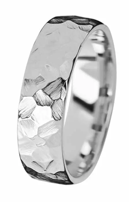 Kohinoor Duetto ROCK valkokultasormus 003-817V - Valkokultasormukset - 003-817V-150 - 1