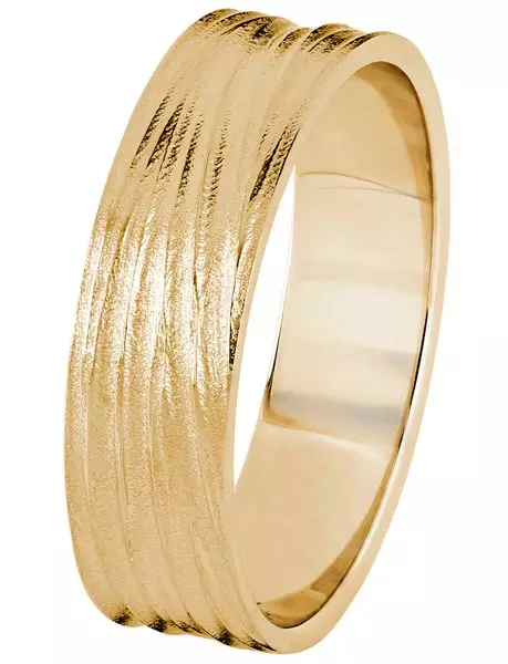Kohinoor Flow Kihlasormus 5,7 mm 033-455 - Keltakultasormukset - 003-455-160 - 1