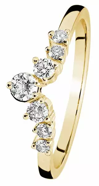 Kohinoor Tia timanttisormus 033-405-27 - Sivukivisormukset - 033-405-27-170 - 1
