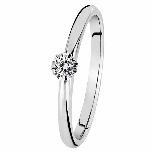 Kohinoor Vega timanttisormus 033-445V-05 - Solitaire sormukset - 033-445V-05-160 - 1