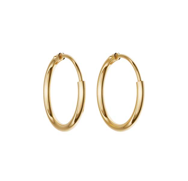 Kultaiset korvarenkaat 14K - Kultakorut - HME930 - 1