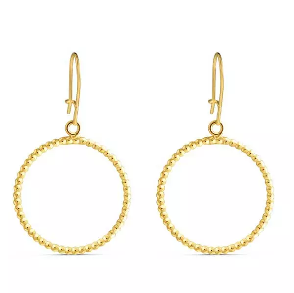 Lempikoru Helmikki kullatut isot koukkukorvakorut - Hopeakorut - 5408200000 - 1