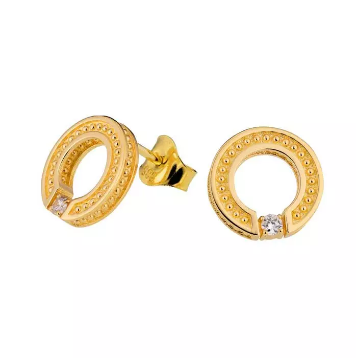 Lumoava Aina kultainen korvakoru timanti - Kultakorut - L74259790000 - 1