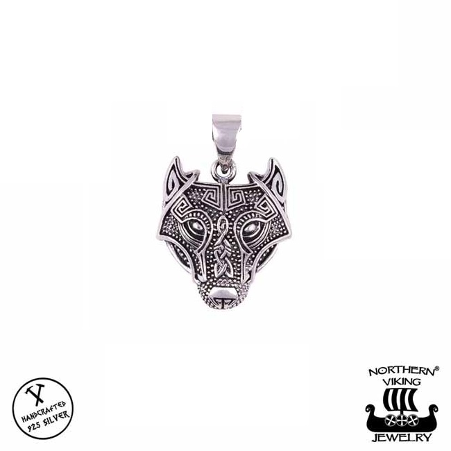 Northern Viking Jewelry Guardian Wolf riipus NVJ-H-RS060 - Hopeakorut - NVJ-H-RS060 - 1