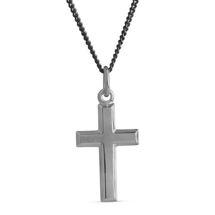 Tummennettu hopeinen rippiristi 4256722500 - Hopeakorut - 4256722500 - 1