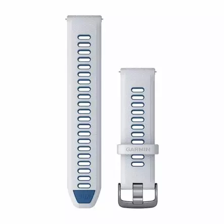 Garmin Quick Release 22mm silikoniranneke vaaleanharmaa/sininen 010-11251-A1 - Garmin rannekkeet - 010-11251-A1 - 1