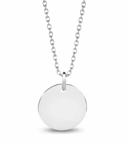 Hopeariipus pyöreä hopealaatta - Hopeakorut - HMN061 - 2