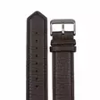 Aarni Hirvennahkainen ranneke 20 mm tummanruskea - Kellon rannekkeet - 6430066270491 - 1