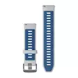 Garmin Quick Release 22mm silikoniranneke vaaleanharmaa/sininen 010-11251-A1 - Garmin rannekkeet - 010-11251-A1 - 2