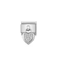 Nomination Classic Silvershine Charm Sydän - Muotikorut - 33180001 - 3