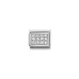 Nomination Classic Silvershine Zirkonia Kirkas Laatta - Muotikorut - 33030701 - 2