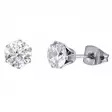 Titaanikorvakorut kirkas zirkonia 6 mm - Muotikorut - HME681 - 1