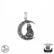 Northern Viking Jewelry Moon Wolf - Hopeakorut - NVJ-H-RS051 - 1