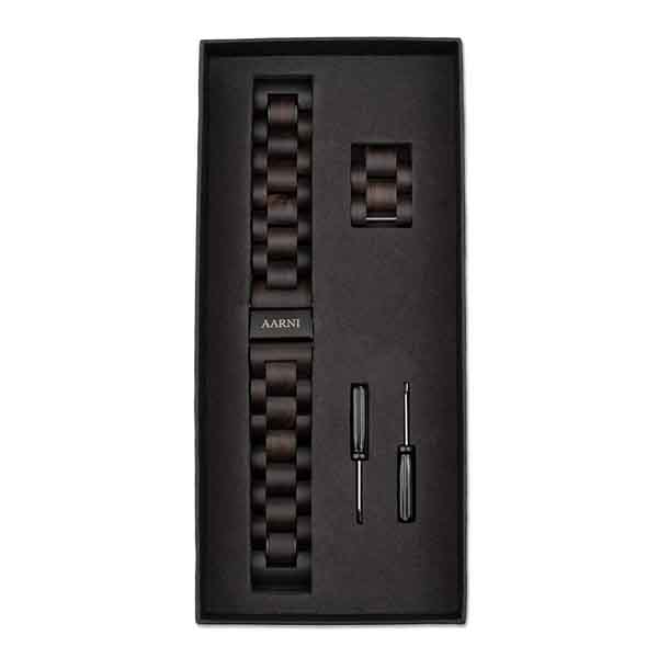 Aarni puuranneke 20 mm Eebenpuu - Kellon rannekkeet - 6430066271481 - 1