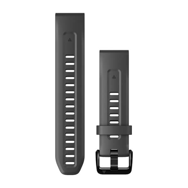 Garmin QuickFit 20 mm silikoniranneke grafiitinharmaa 010-13102-01 - Garmin rannekkeet - 010-13102-01 - 1