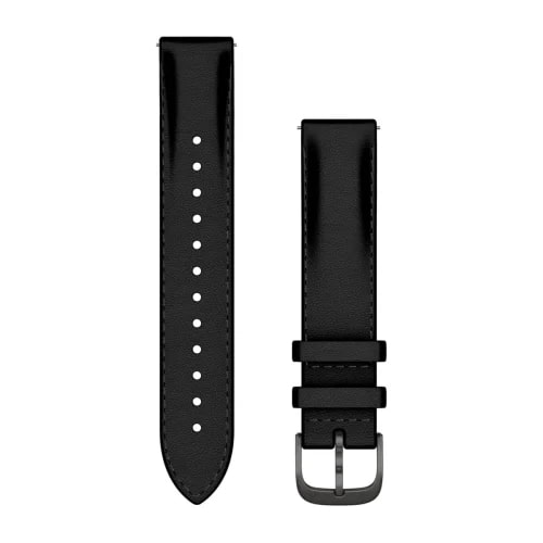 Garmin Quick Release 18mm nahkaranneke musta 010-12932-61 - Garmin rannekkeet - 010-12932-61 - 1