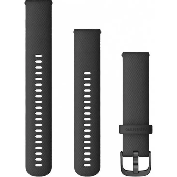 Garmin Quick Release 20mm silikoniranneke musta 010-12932-11 - Garmin rannekkeet - 010-12932-11 - 1