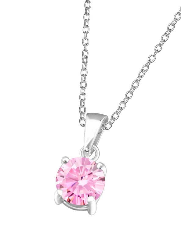 Hopeariipus pyöreä zirkonia 6 mm - Hopeakorut - HMN021 - 1