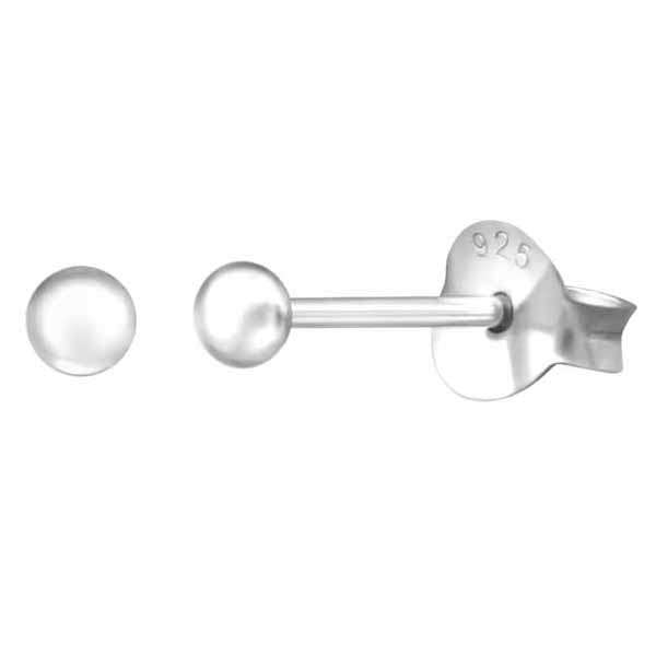 Hopeiset pallokorvakorut 2,5 mm - Hopeakorut - HME531 - 1