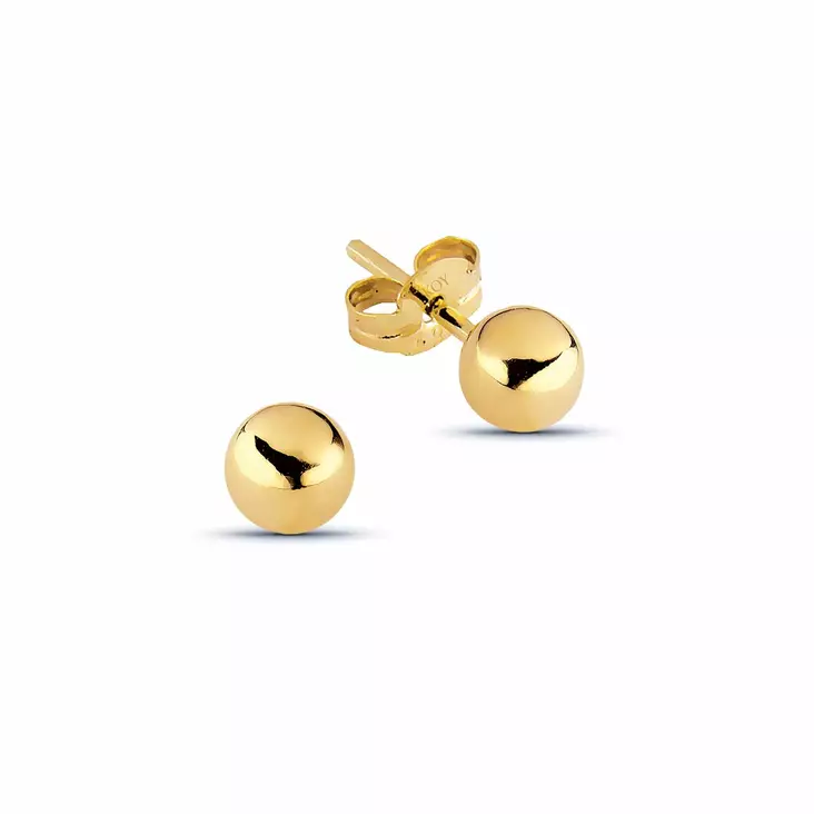 Kultaiset pallokorvakorut 3 mm 100211 - Kultakorut - 100211 - 1