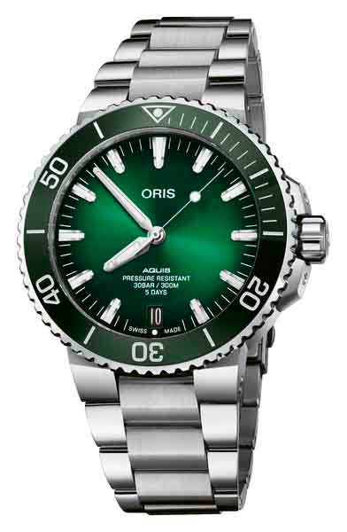Oris Aquis Date Calibre 400 01 400 7763 4157-07 8 24 09PEB - Oris miesten rannekellot - 7612611035581 - 1