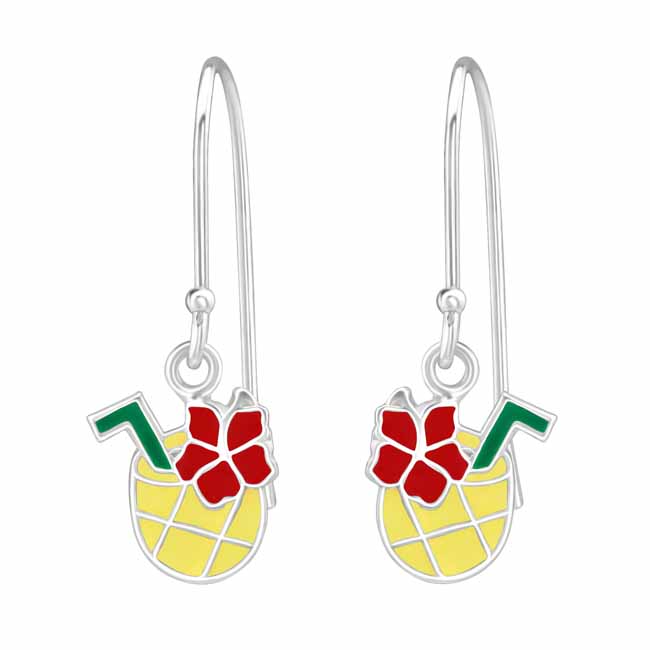 Roikkuvat hopeakorvakorut ananas - Hopeakorut - HME541 - 1
