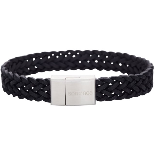 Son of Noa miesten rannekoru, nahka 12 mm 897011-BLACK - Nahkakorut - 897011-BLACK21 - 1