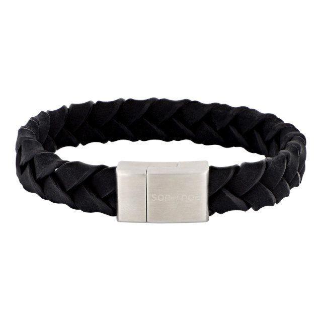 Son of Noa miesten rannekoru, nahka 12 mm 897023-BLACK - Nahkakorut - 897023-BLACK21 - 1