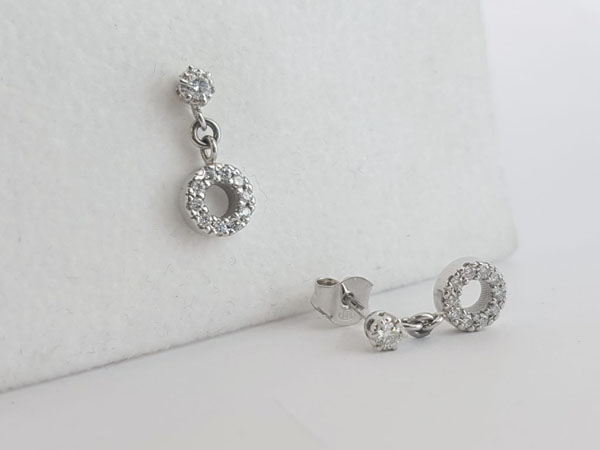 Timanttikorvakorut Halo - Timanttikorut - 1813.1 - 1