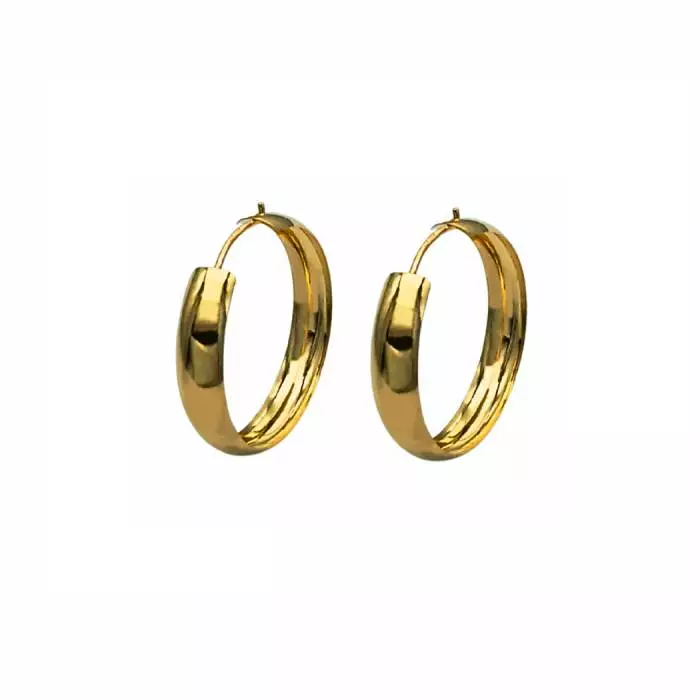 Kultaiset korvarenkaat 4 x 20 mm - Kultakorut - HMAU-051 - 1